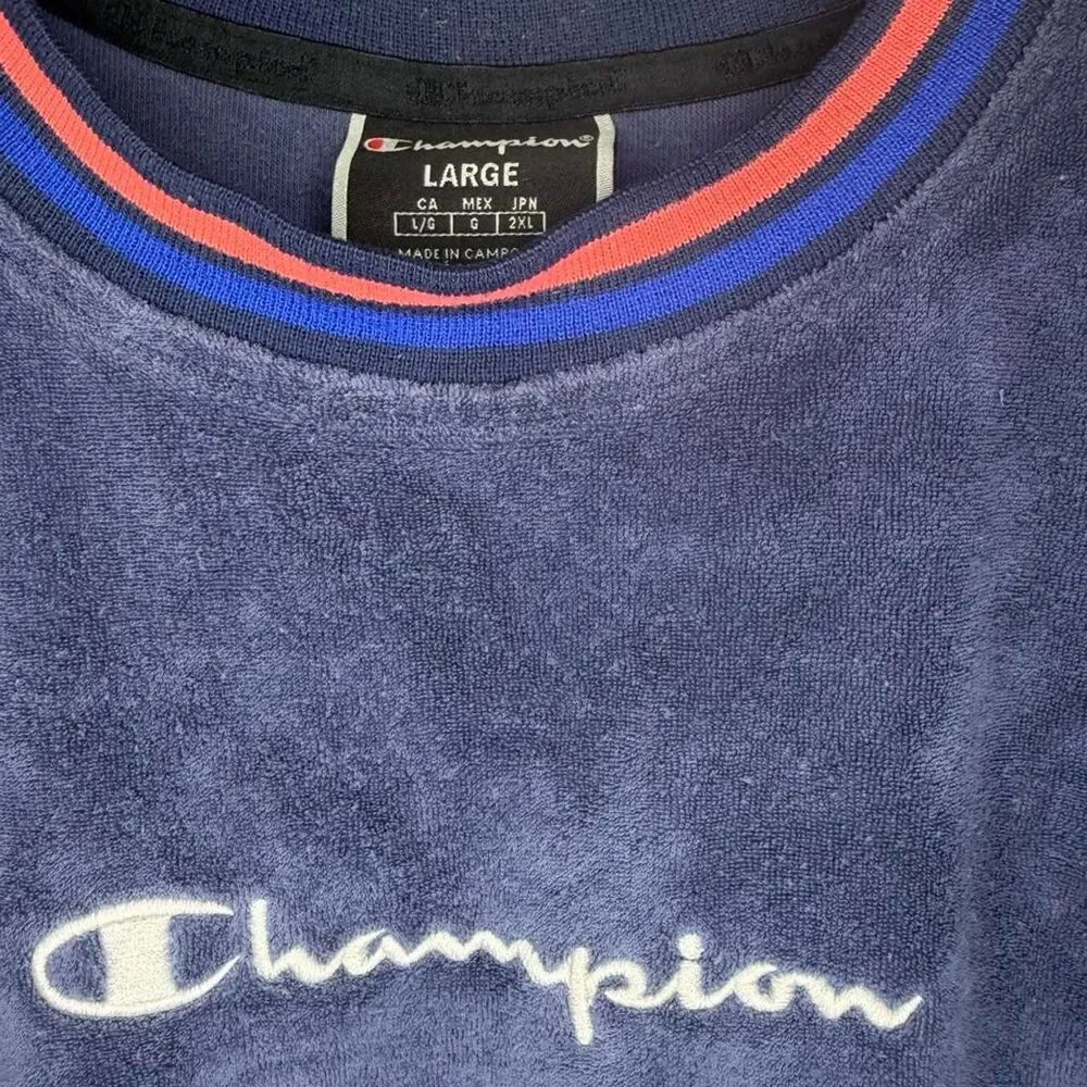 Champion Men's Navy and Blue T-shirt - Picture 3 of 3